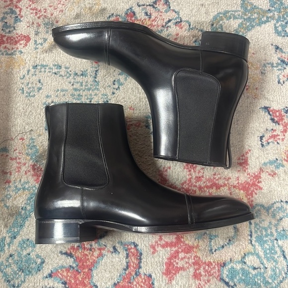 NWT TOM FORD Edgar Leather Chelsea Boot in Black size UK 10.5 / US 11 main image 10